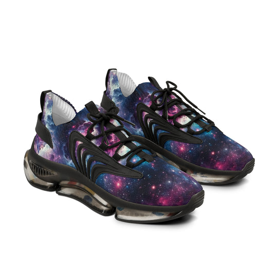 Stellar Galaxy & Outer Space Men’s Mesh Sneakers | Cosmic Running Shoes | Astronomical Athletic Footwear | Interstellar Sports Gear | Gemnes
