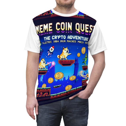 Meme Coin Adventure Tee: The Cryptocurrency Explorer’s Choice